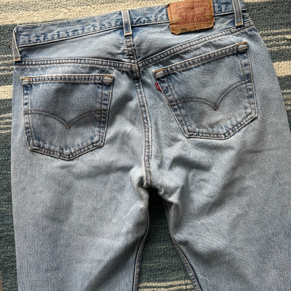 501 denim with embellishments. - Picture 4 of 7